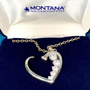 Good Heart Horseshoe Nail Necklace
